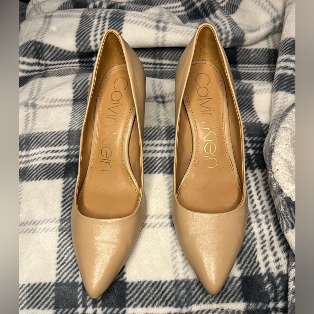 Calvin Klein Tan Heels